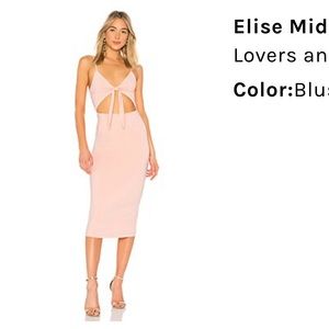 Lovers andFriends Elise Midi in Blush